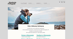 Desktop Screenshot of akademiafotografii.pl